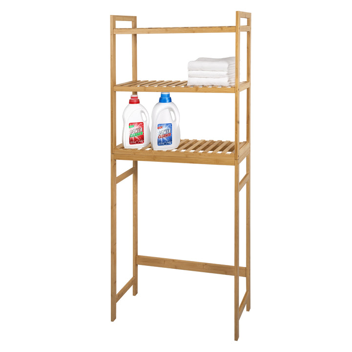 VESTIAMO CASA - Scaffale Multiuso 3 ripiani Linea Bamboo - h162x63x26 cm