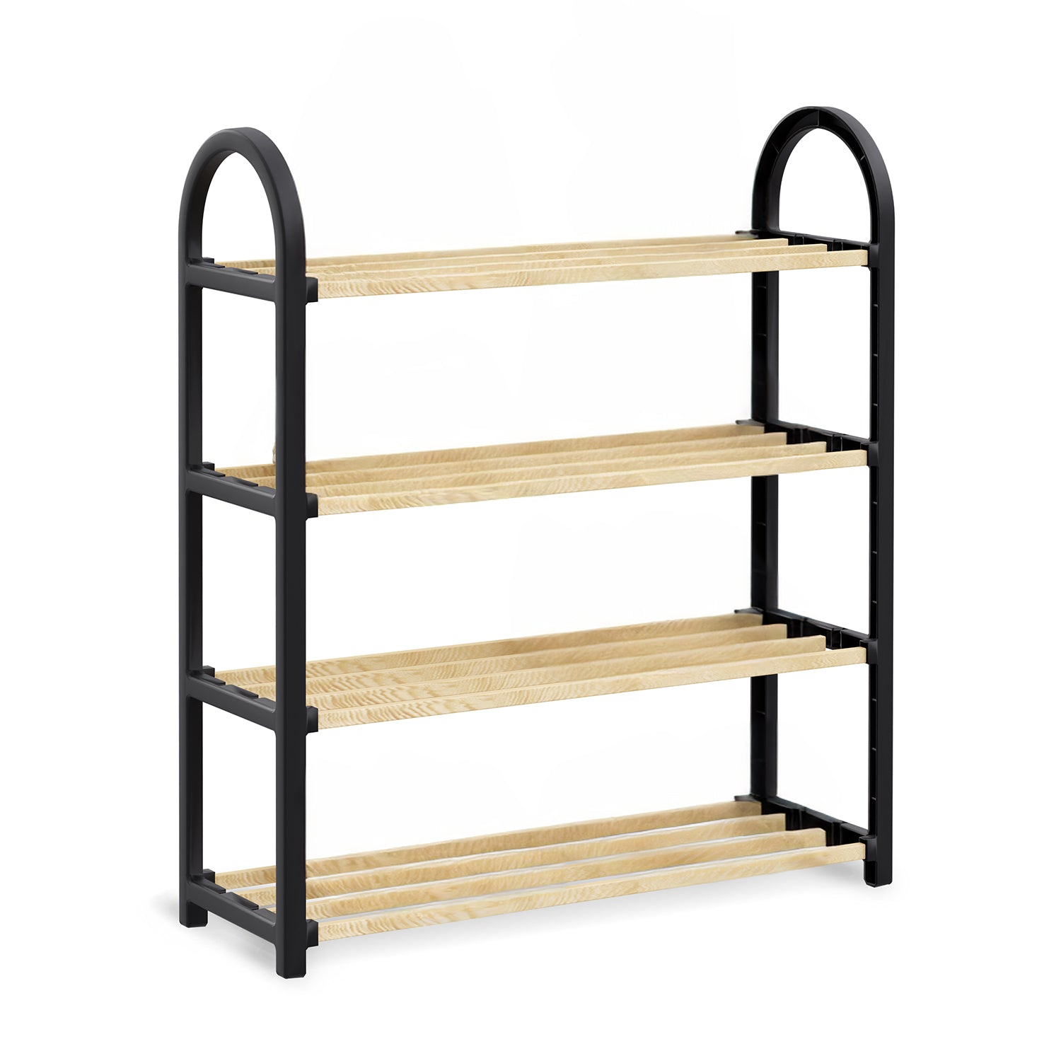 VESTIAMO CASA - Scarpiera Multiuso 4 ripiani in legno di pino Linea Woodpine - h64x50x18 cm