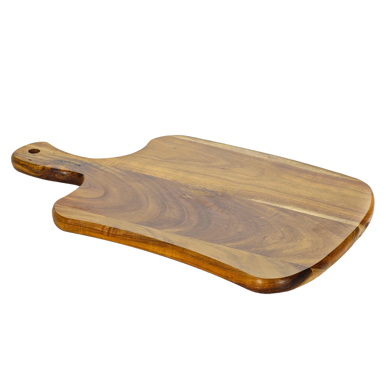 GUSTO CASA - Tagliere Rettangolare con manico in Legno di Acacia 24x37 cm