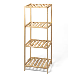 VESTIAMO CASA - Scaffale Multiuso in legno 4 ripiani Linea Woodhandy - h100x35x30 cm