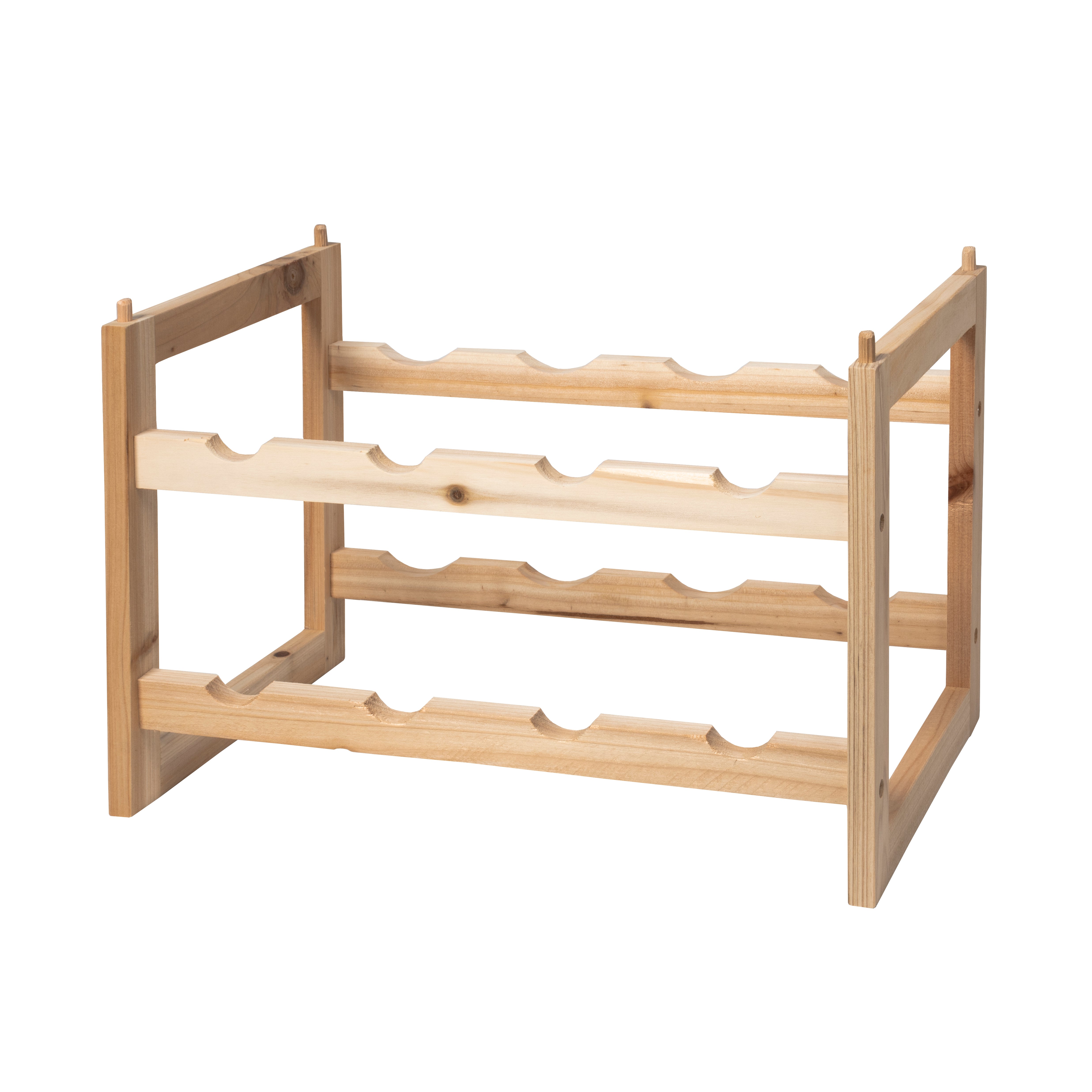 VESTIAMO CASA - Cantinetta Impilabile in legno 8 posti Linea Woodhandy