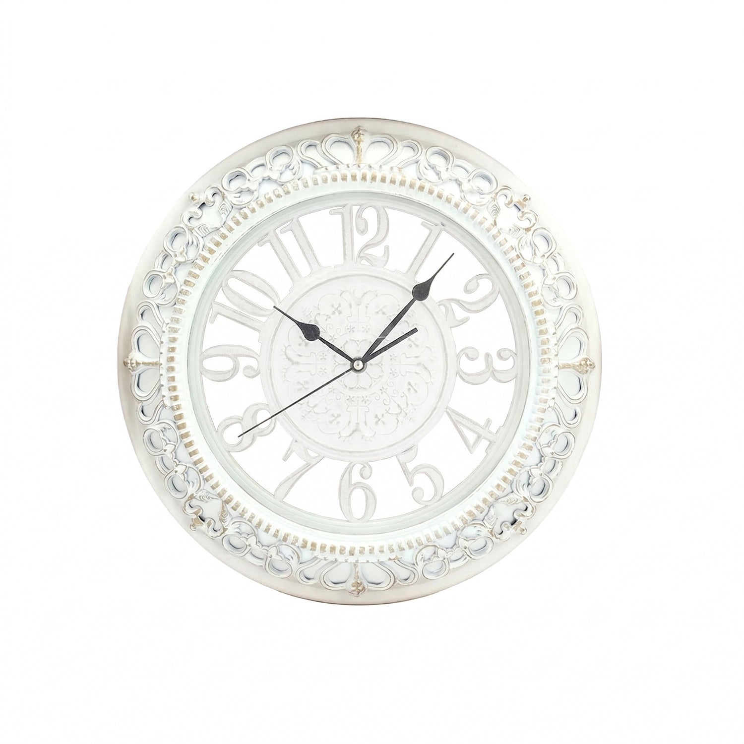 VESTIAMO CASA - Orologio da Parete Decorativo Vintage Bianco diametro 30 cm