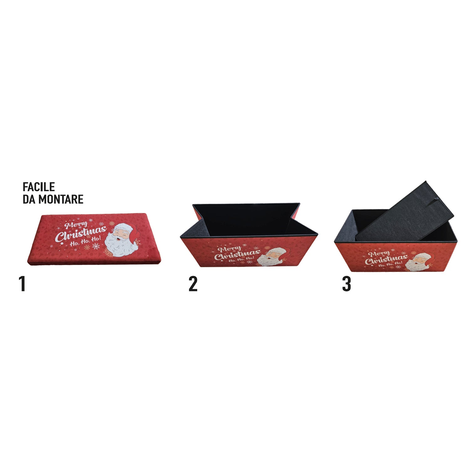 VESTIAMO CASA GRAN NATALE - Pouf Contenitore Natalizio 76x38 cm