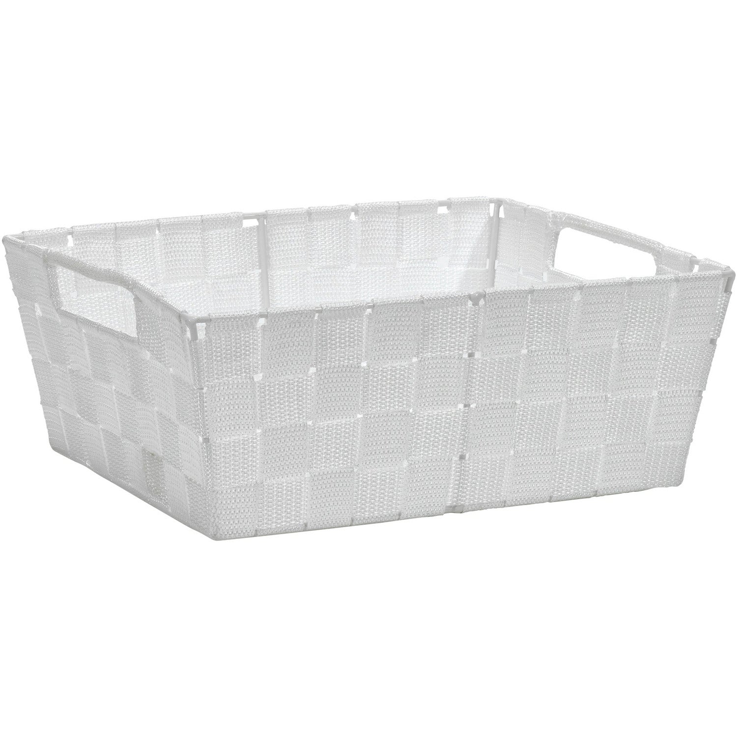 VESTIAMO CASA - Cestino con Manici Bianco - h12x31x26 cm