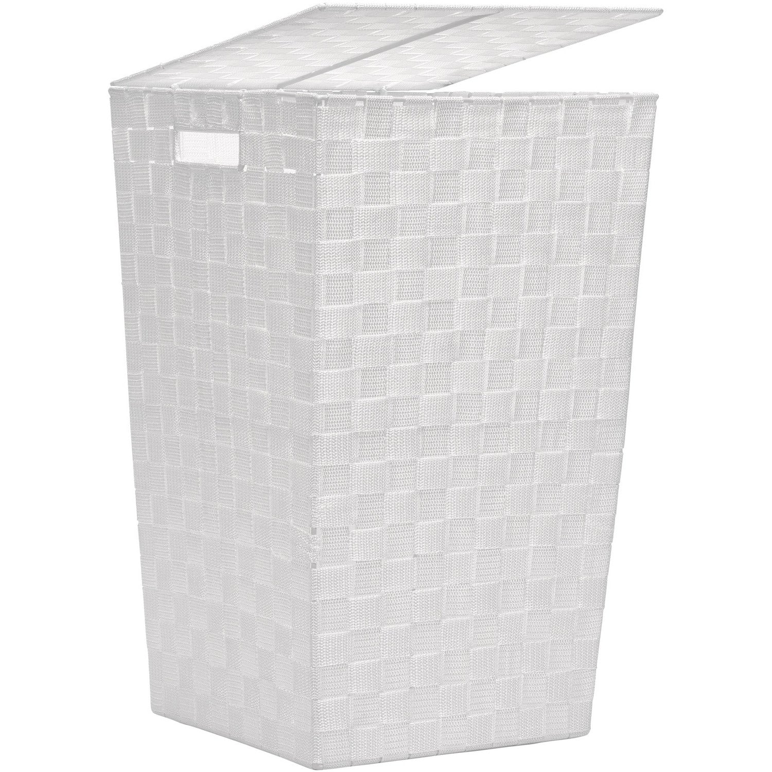 VESTIAMO CASA - Cesto portabiancheria con coperchio bianco - h53x33x33 cm