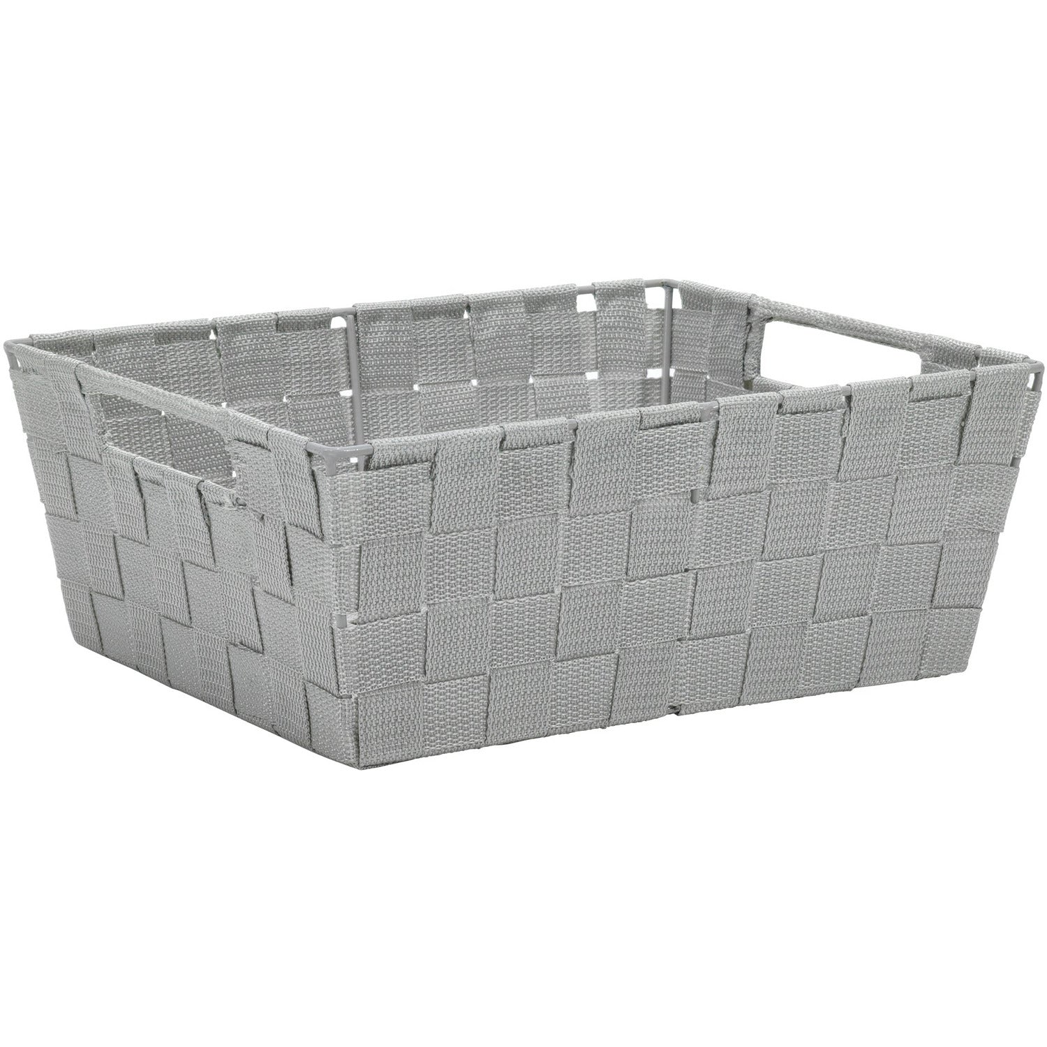 VESTIAMO CASA - Cestino con manici Grigio - h12x31x26 cm