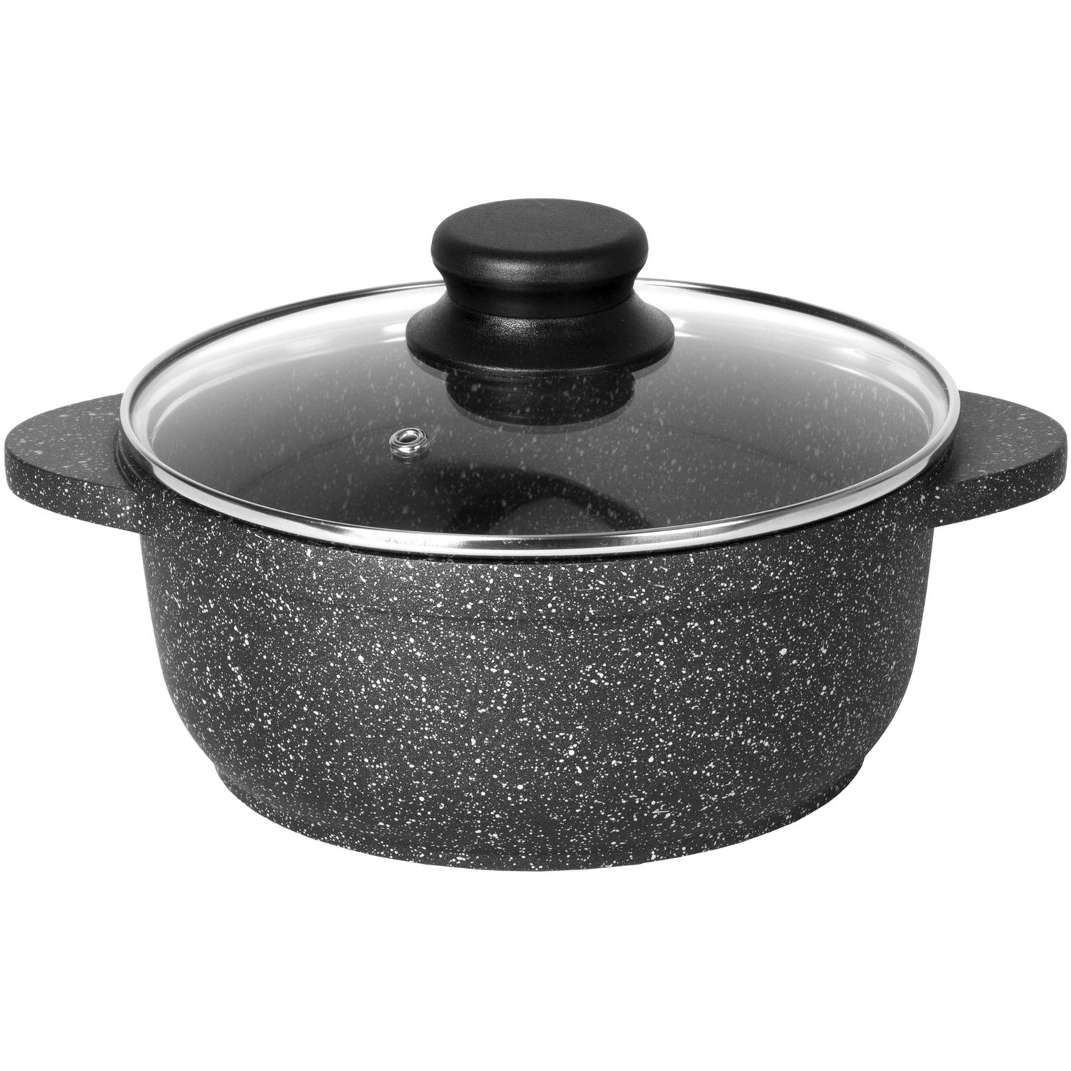 GUSTO CASA - Casseruola con coperchio e fondo a induzione Linea ChefStone - diametro 24 cm