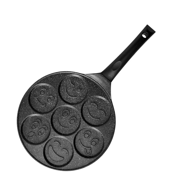 GUSTO CASA - Padella per Pancake Stampi Smile Linea ChefStone - diametro 26,5 cm