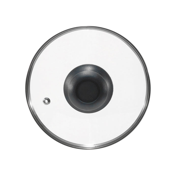 GUSTO CASA - Coperchio in Vetro Temperato con Valvola di Sfiato diametro 18 cm