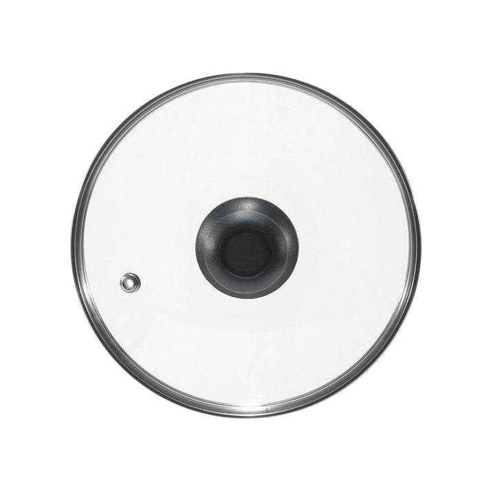 GUSTO CASA - Coperchio in Vetro Temperato con Valvola di Sfiato diametro 28 cm