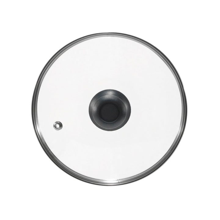 GUSTO CASA - Coperchio in Vetro Temperato con Valvola di Sfiato diametro 30 cm