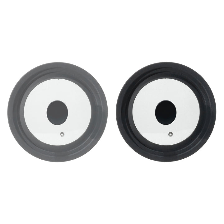 GUSTO CASA - Coperchio Universale Trio in Vetro e Silicone - Adatto a tre diverse misure: diametro 20/22/24 cm