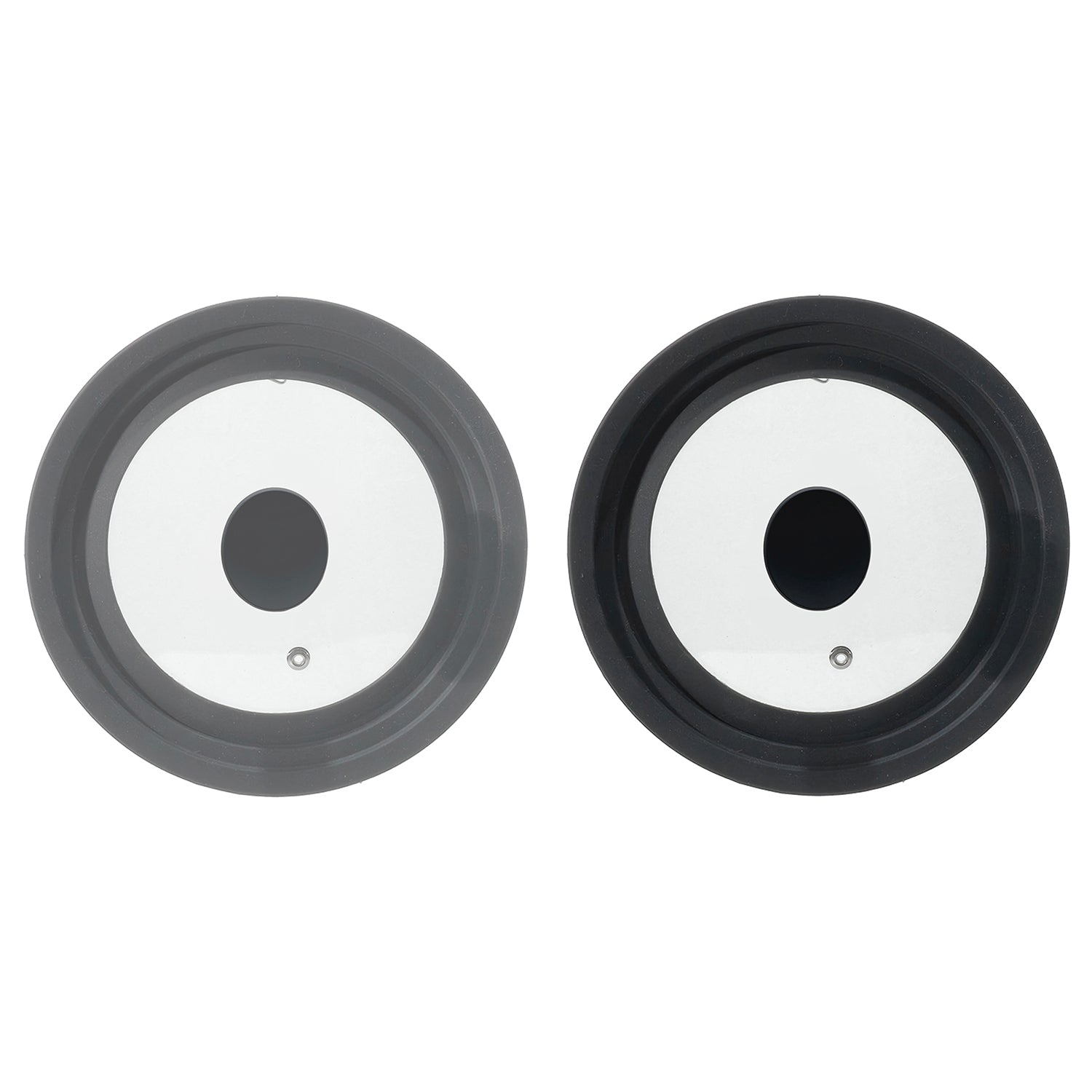 GUSTO CASA - Coperchio Universale Trio in Vetro e Silicone - Adatto a tre diverse misure: diametro 24/26/28 cm