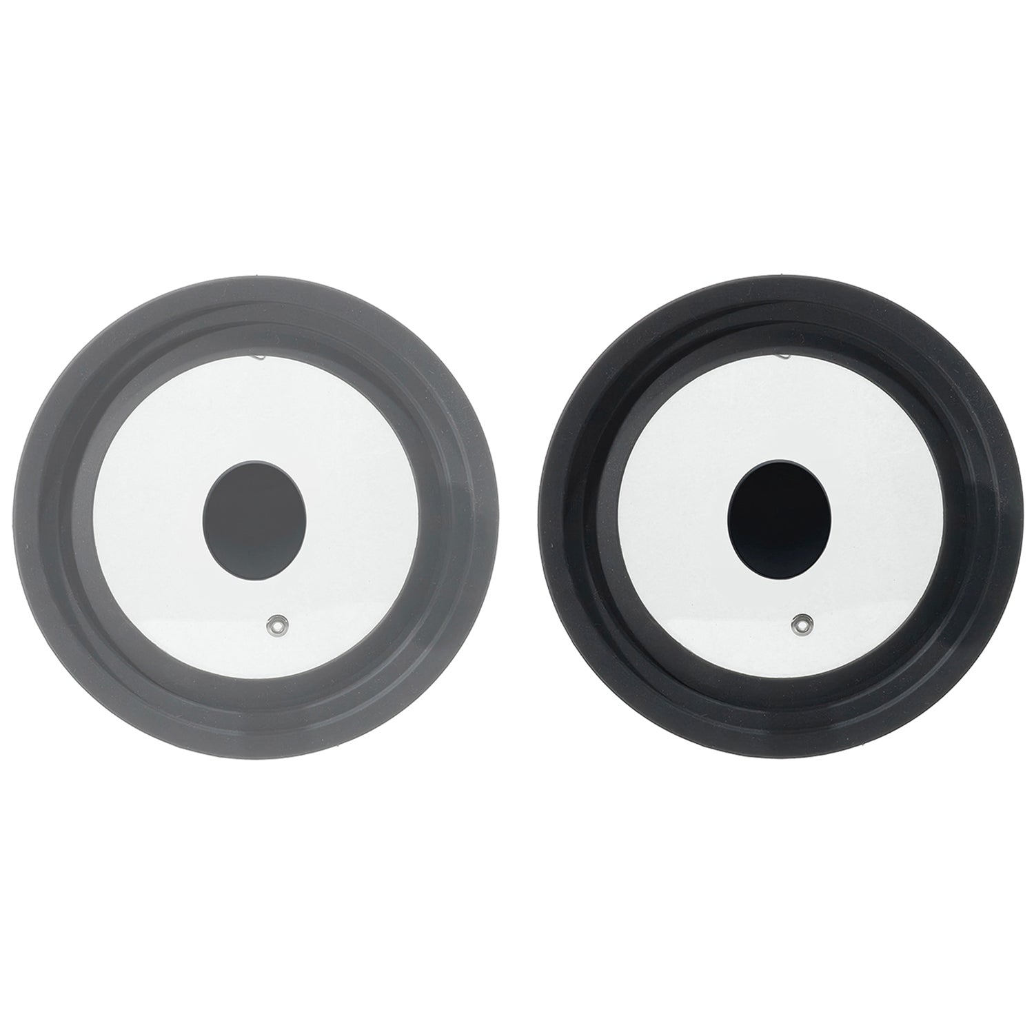 GUSTO CASA - Coperchio Universale Trio in Vetro e Silicone - Adatto a tre diverse misure: diametro 28/30/32 cm