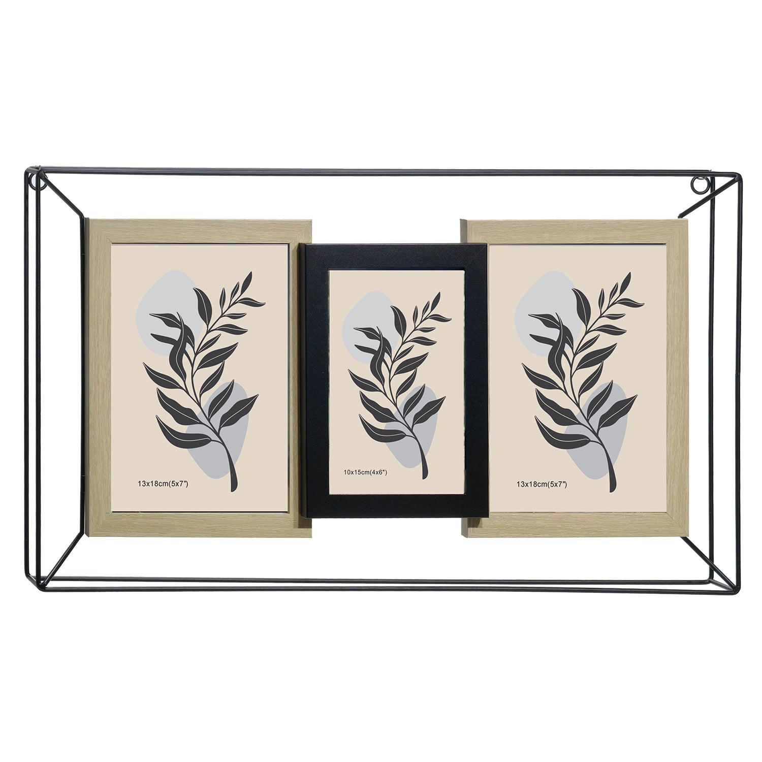 VESTIAMO CASA - Cornice Portafoto Multiplo 3 Posti h26x46 cm