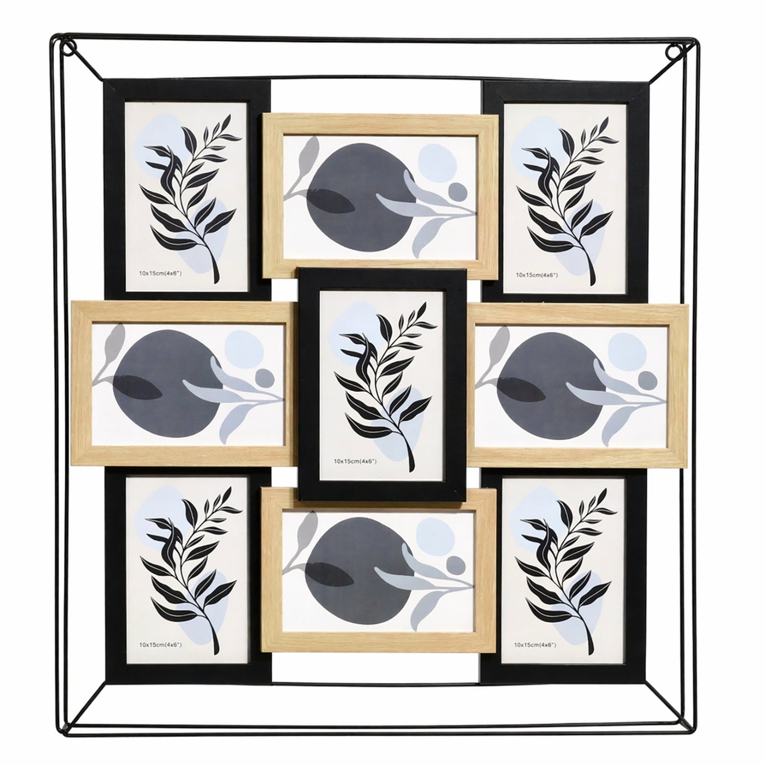 VESTIAMO CASA - Cornice Portafoto Multiplo 9 Posti h50x45 cm