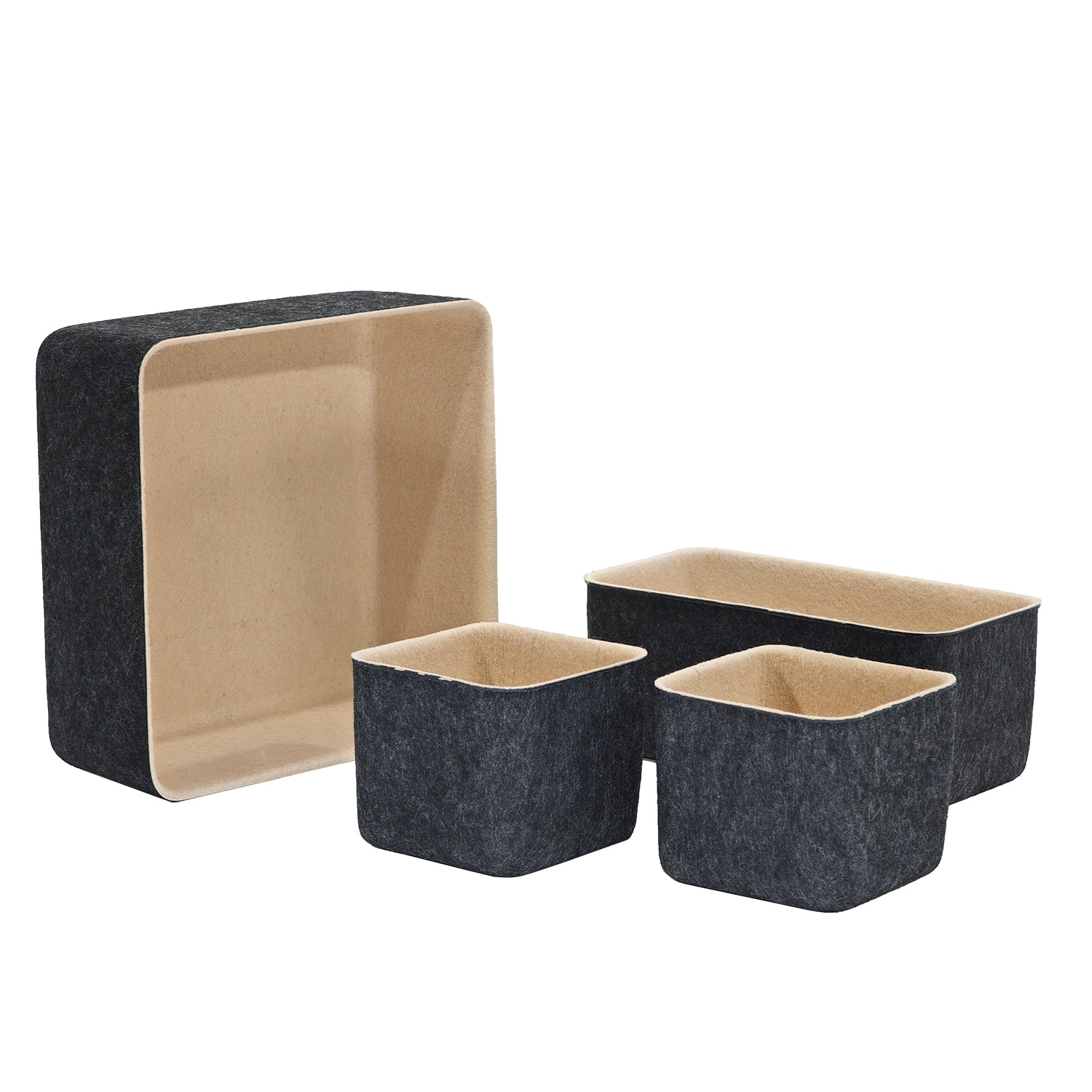 VESTIAMO CASA - Set 4 Contenitori Portaoggetti