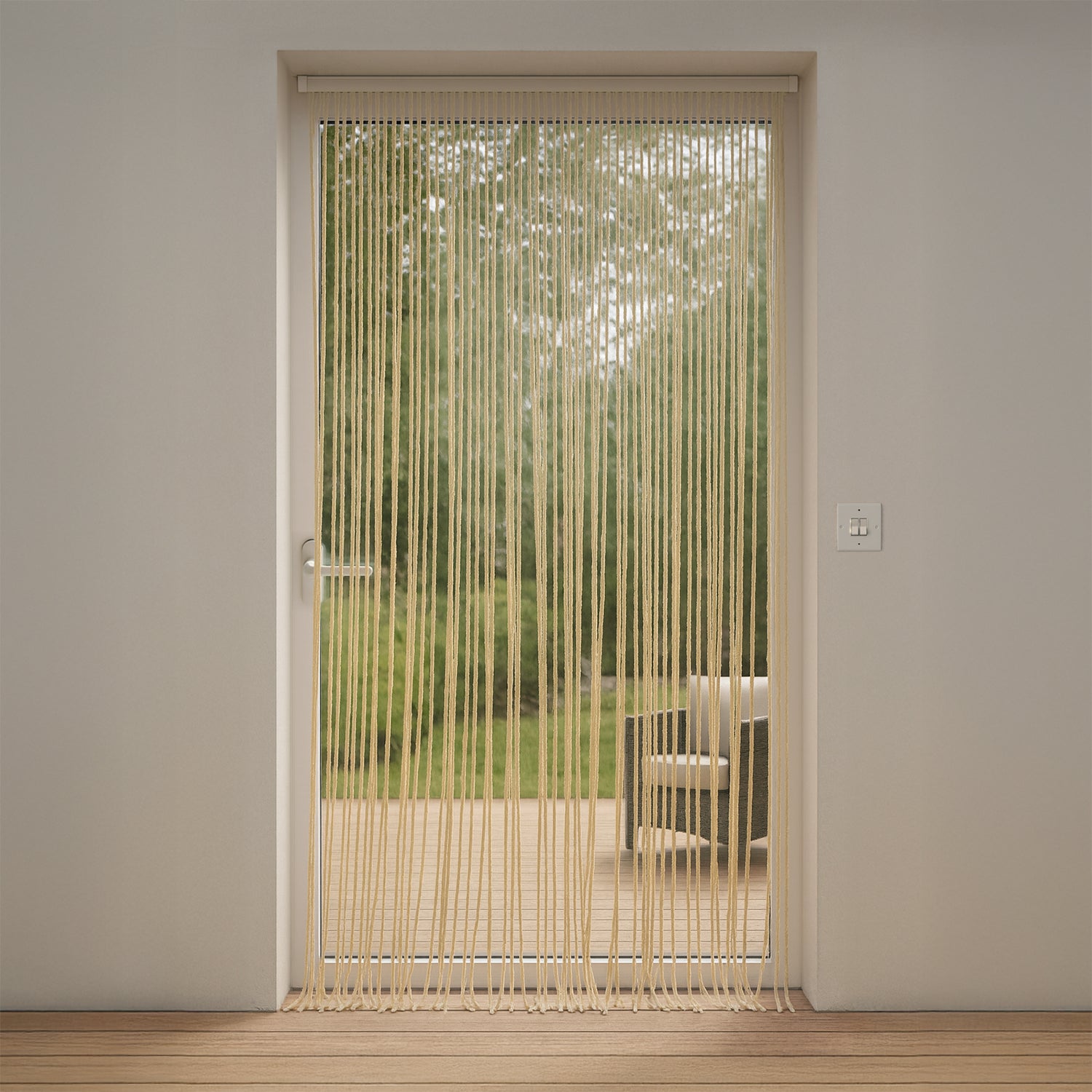 VESTIAMO CASA GIARDINO - Tenda in Cotone a Fili Intrecciati h220x100 cm