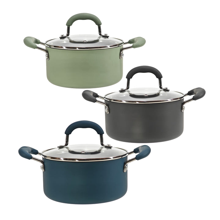 GUSTO CASA - Casseruola in alluminio pressato Linea Maya diametro 18 cm