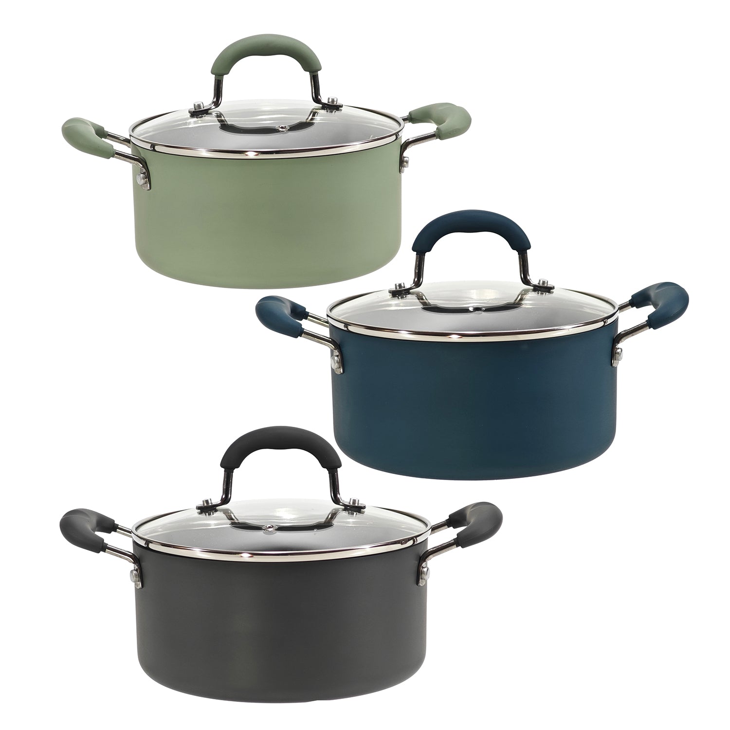 GUSTO CASA - Casseruola in alluminio pressato Linea Maya diametro 20 cm