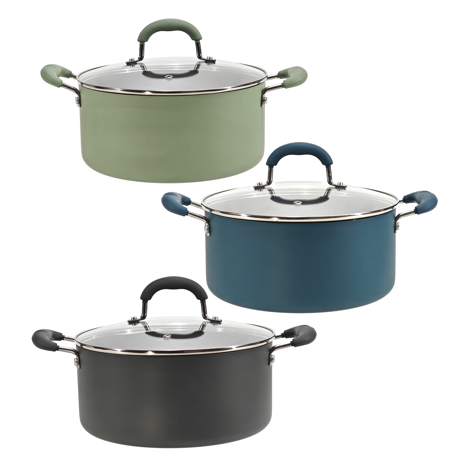 GUSTO CASA - Casseruola in alluminio pressato Linea Maya diametro 24 cm