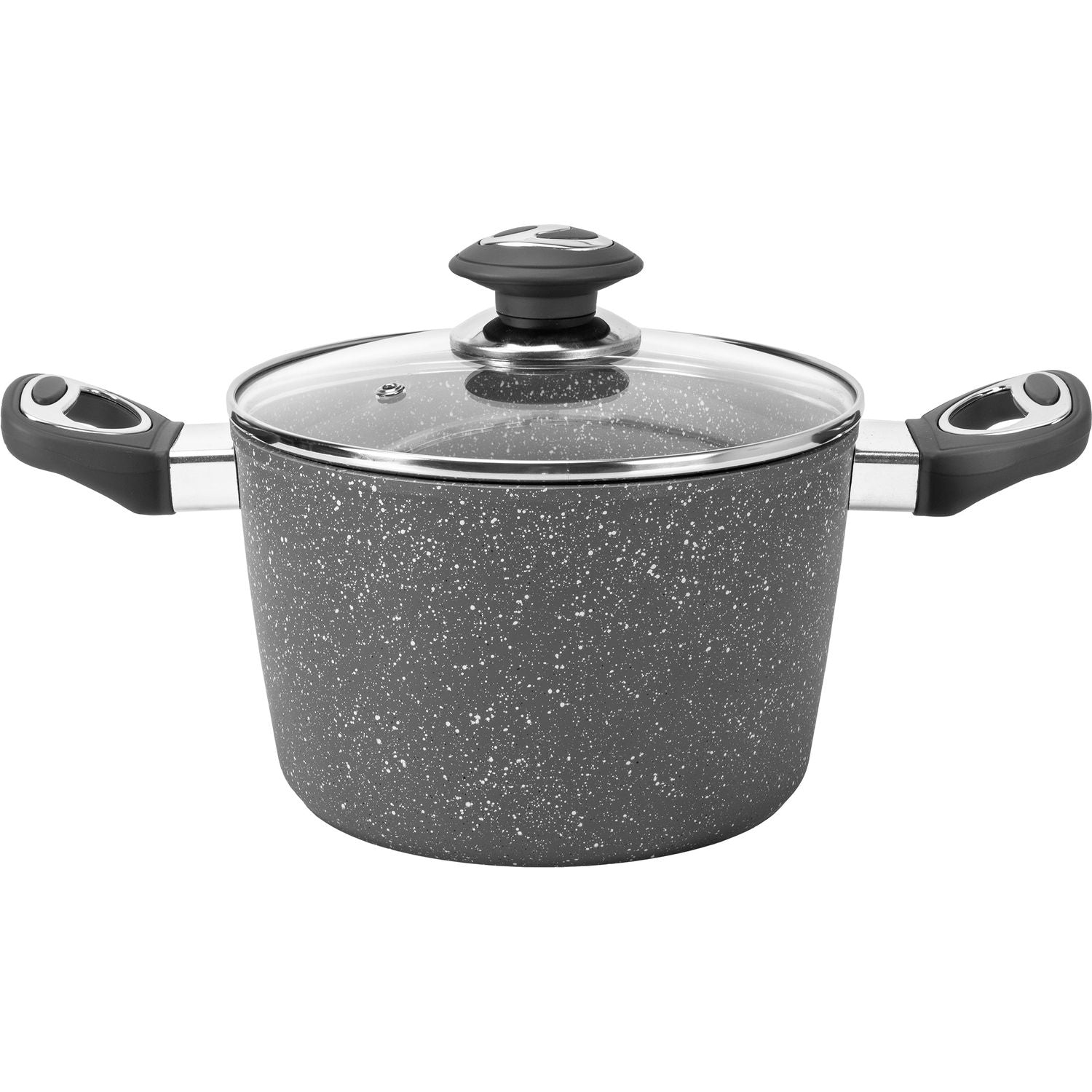 GUSTO CASA - Pentola con coperchio in alluminio pressofuso Linea CookStone diametro 24 cm