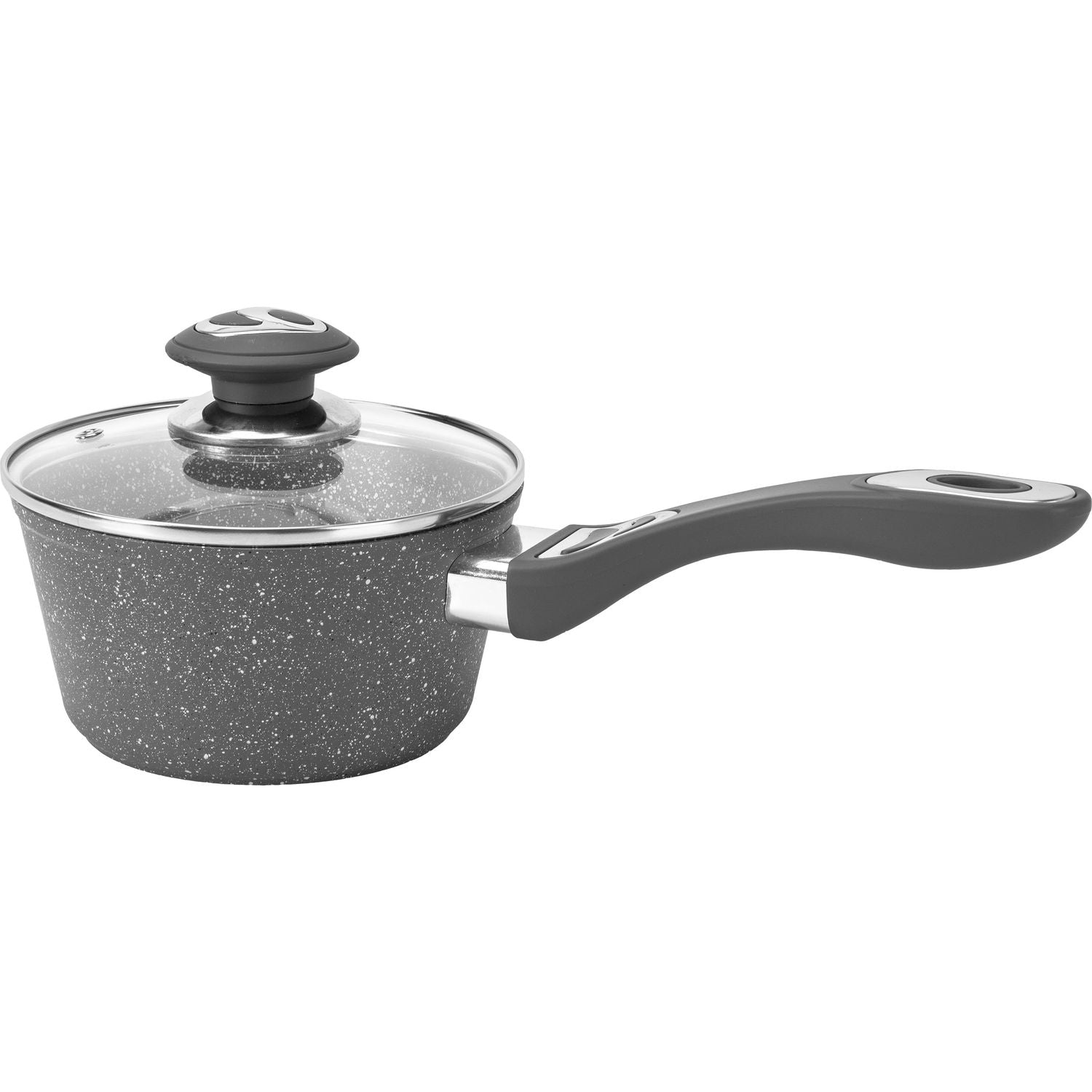 GUSTO CASA - Casseruola con coperchio in alluminio pressofuso Linea CookStone diametro 16 cm