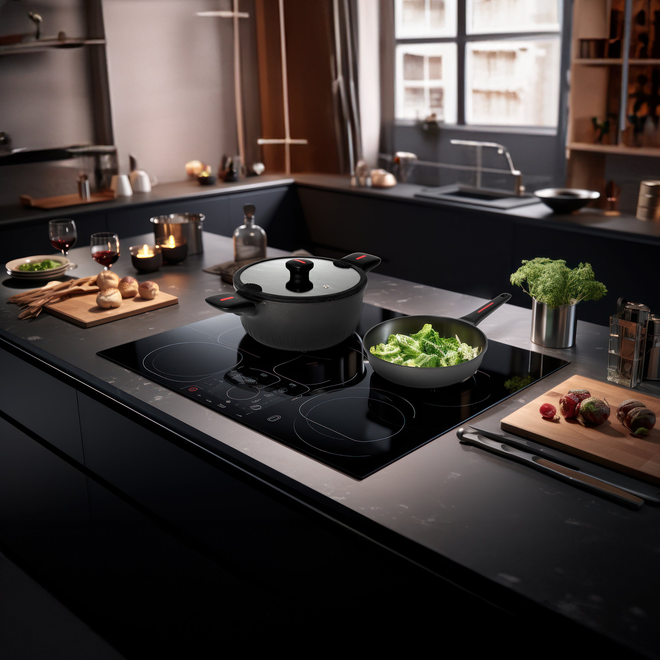 GUSTO CASA - Padella in alluminio pressofuso Linea Grenoble diametro 24 cm