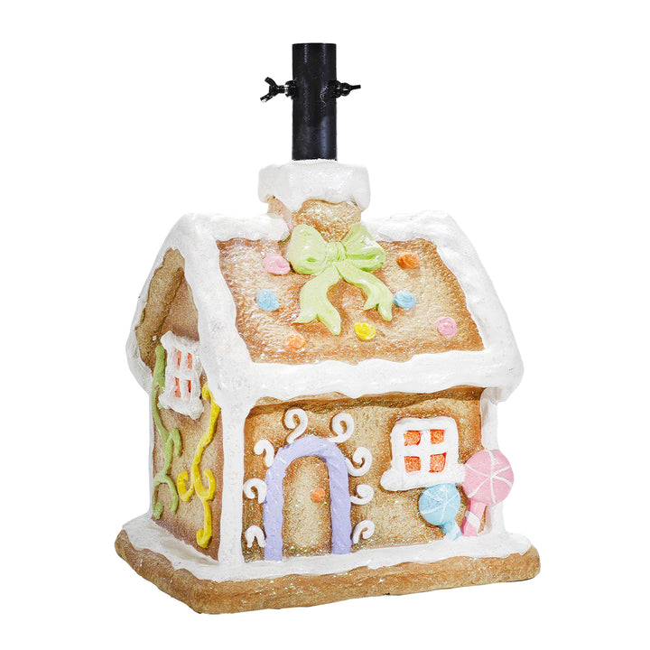 VESTIAMO CASA GRAN NATALE - Base Albero Natale Casetta Candy h45,8x32,7x28 cm