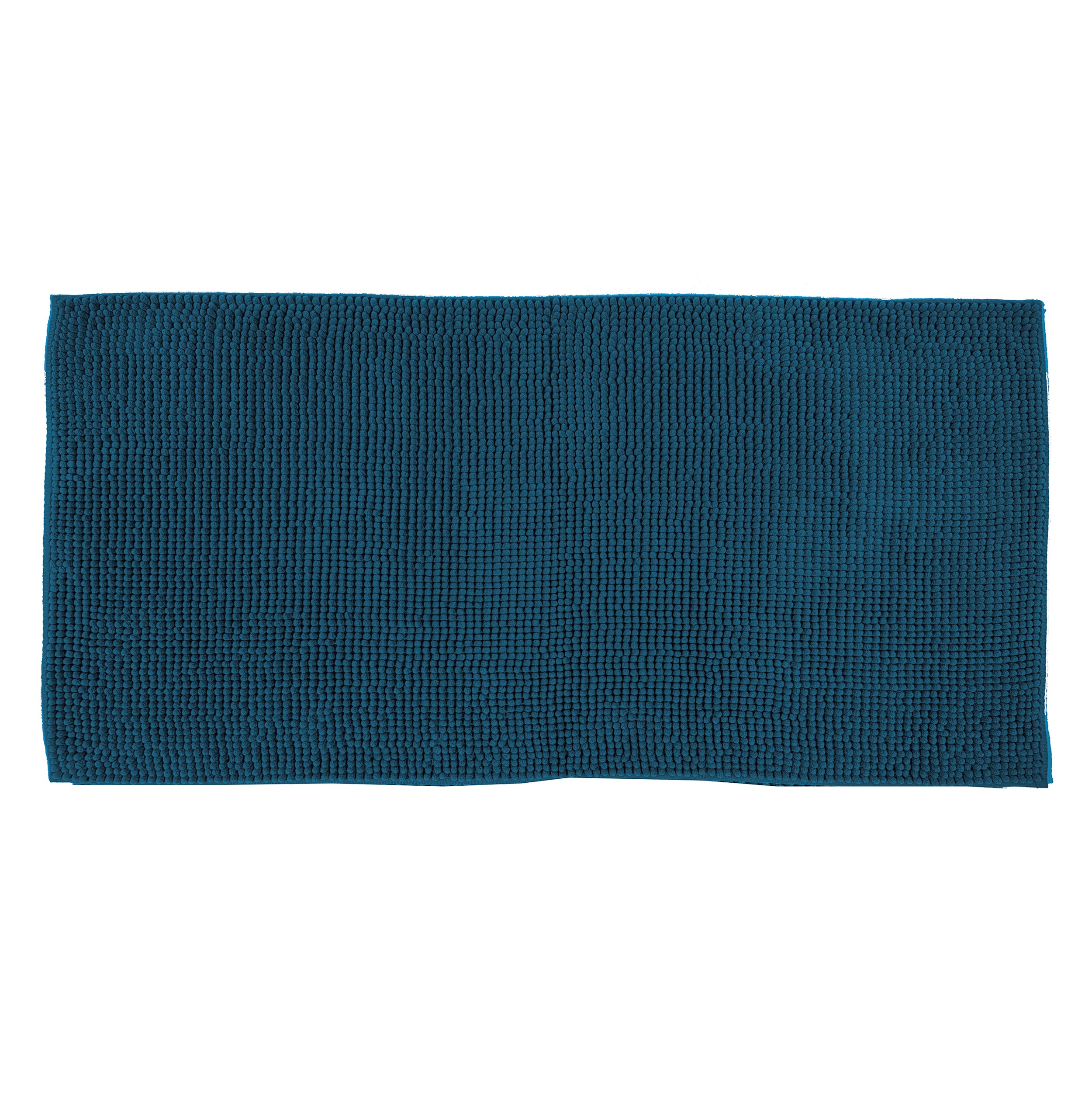 VESTIAMO CASA - Tappeto Bagno in Ciniglia Petrolio 120x60 cm