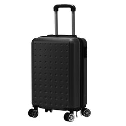 FREE TIME - Trolley Semirigido 19" Nero in ABS con 4 ruote - h54x35x21 cm