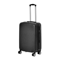 FREE TIME - Trolley Semirigido 19" Nero in ABS con 4 ruote - h55x34,5x21 cm