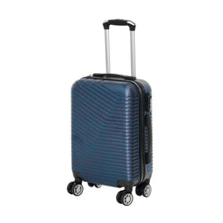 FREE TIME - Trolley Semirigido 19" Blu in ABS con 4 ruote - h55x34,5x21 cm