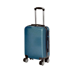 FREE TIME - Trolley Semirigido 19" Petrolio in ABS con 4 ruote - h55x34,5x21 cm