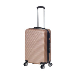 FREE TIME - Trolley Semirigido 19" Rose Gold in ABS con 4 ruote - h55x34,5x21 cm