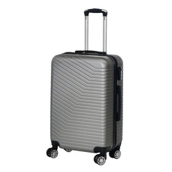 FREE TIME - Trolley Semirigido 24" Grigio in ABS con 4 ruote - h65x44x26 cm