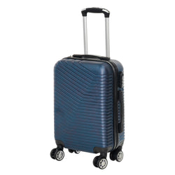 FREE TIME - Trolley Semirigido 24" Blu in ABS con 4 ruote - h65x44x26 cm