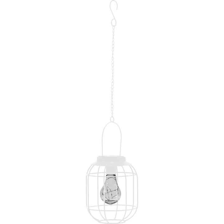DICTROLUX - Lanterna Solare Led Bianca - altezza 19 cm diametro 14 cm