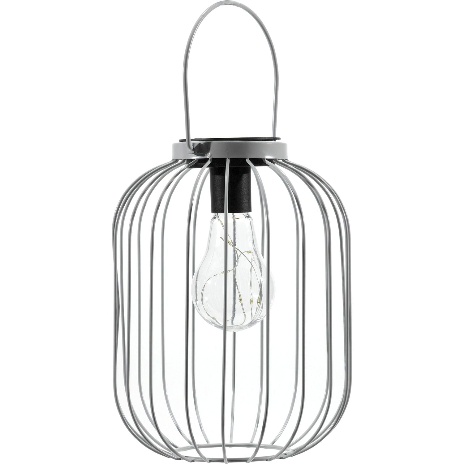 DICTROLUX - Lanterna Solare Led Bianca - altezza 22 cm diametro 16 cm