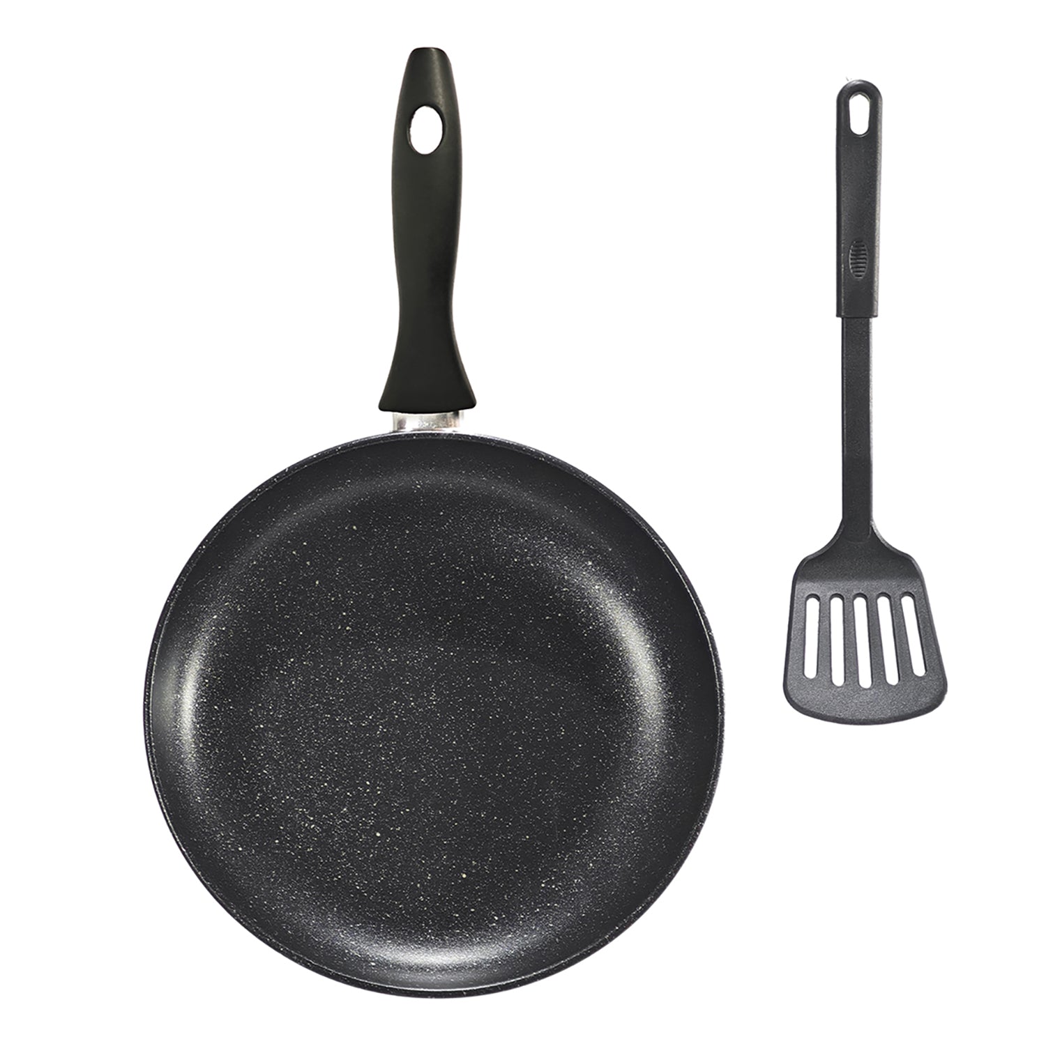 GUSTO CASA - Set Padella Antiaderente Linea Augusta con Pala Forata diametro 28 cm – set 2 Pezzi