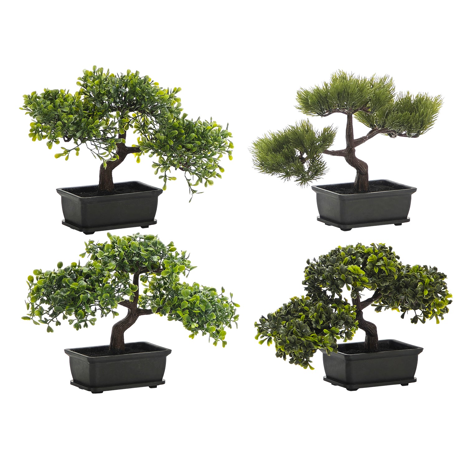 VESTIAMO CASA - Pianta artificiale Bonsai in vaso - h22x12,5x8,5 cm