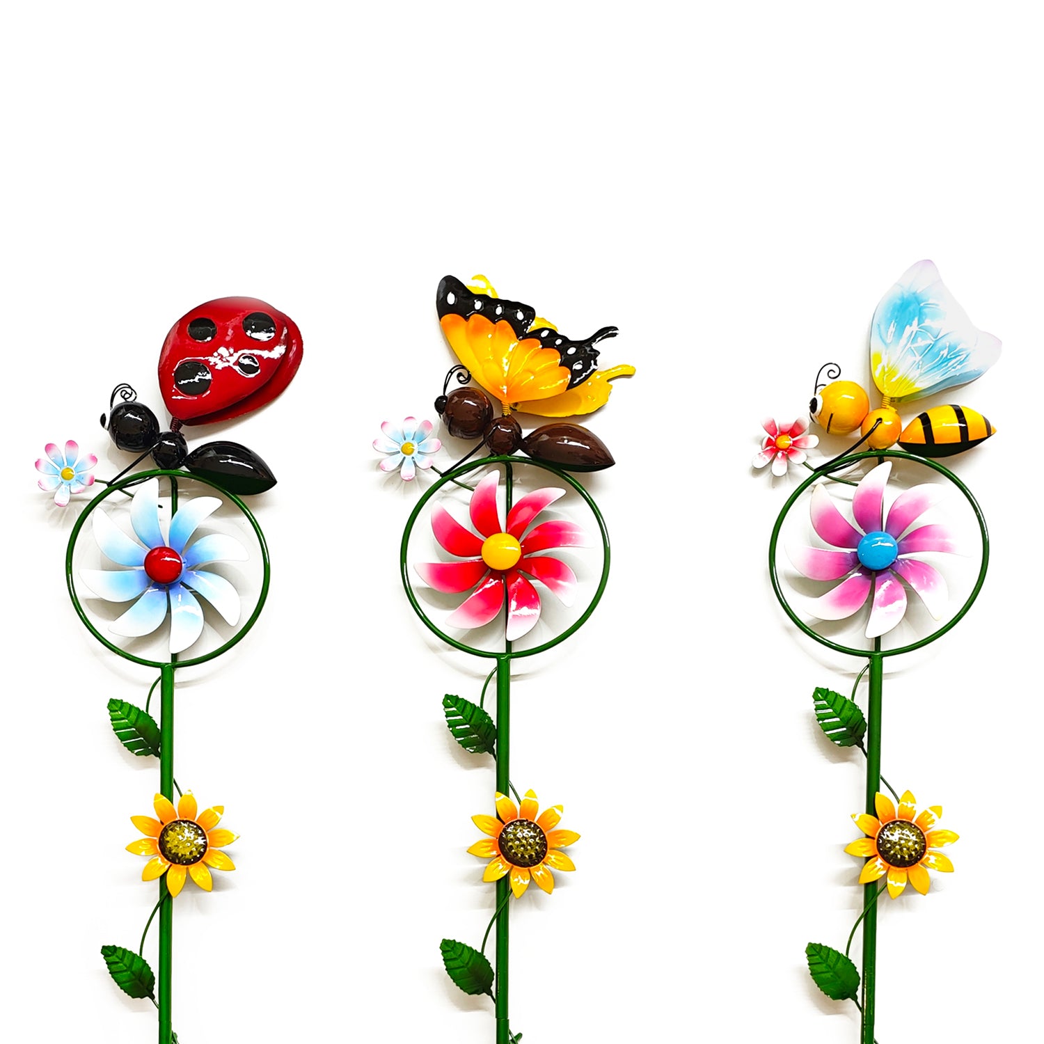 VESTIAMO CASA GIARDINO - Decorazione da Giardino con Girandola Multicolore h122 cm
