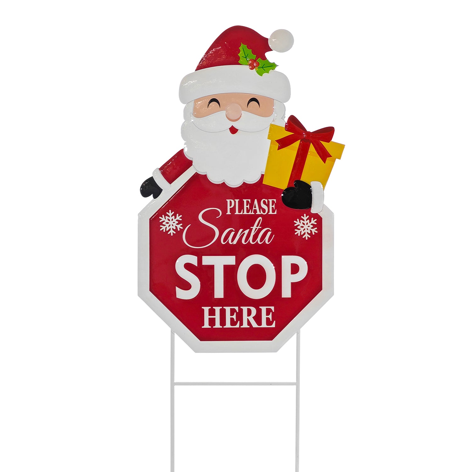 VESTIAMO CASA GRAN NATALE - Decorazione Natalizia da Esterno Babbo Natale h102 cm