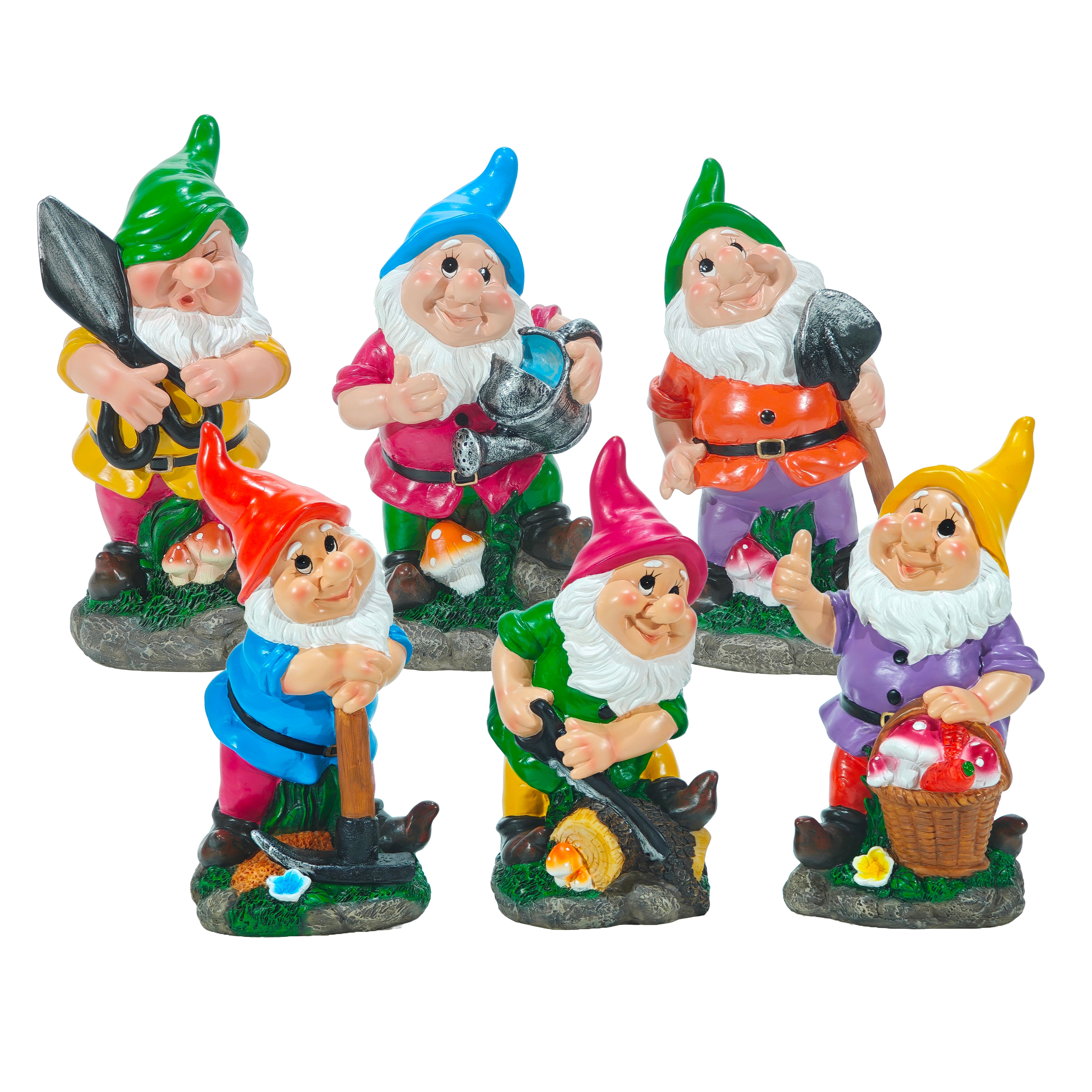 GT - Statua da giardino Gnomo - h28x14x12 cm