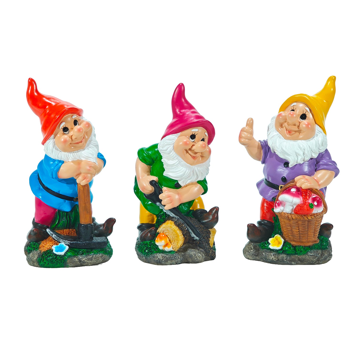 GT - Statua da giardino Gnomo - h28x14x12 cm