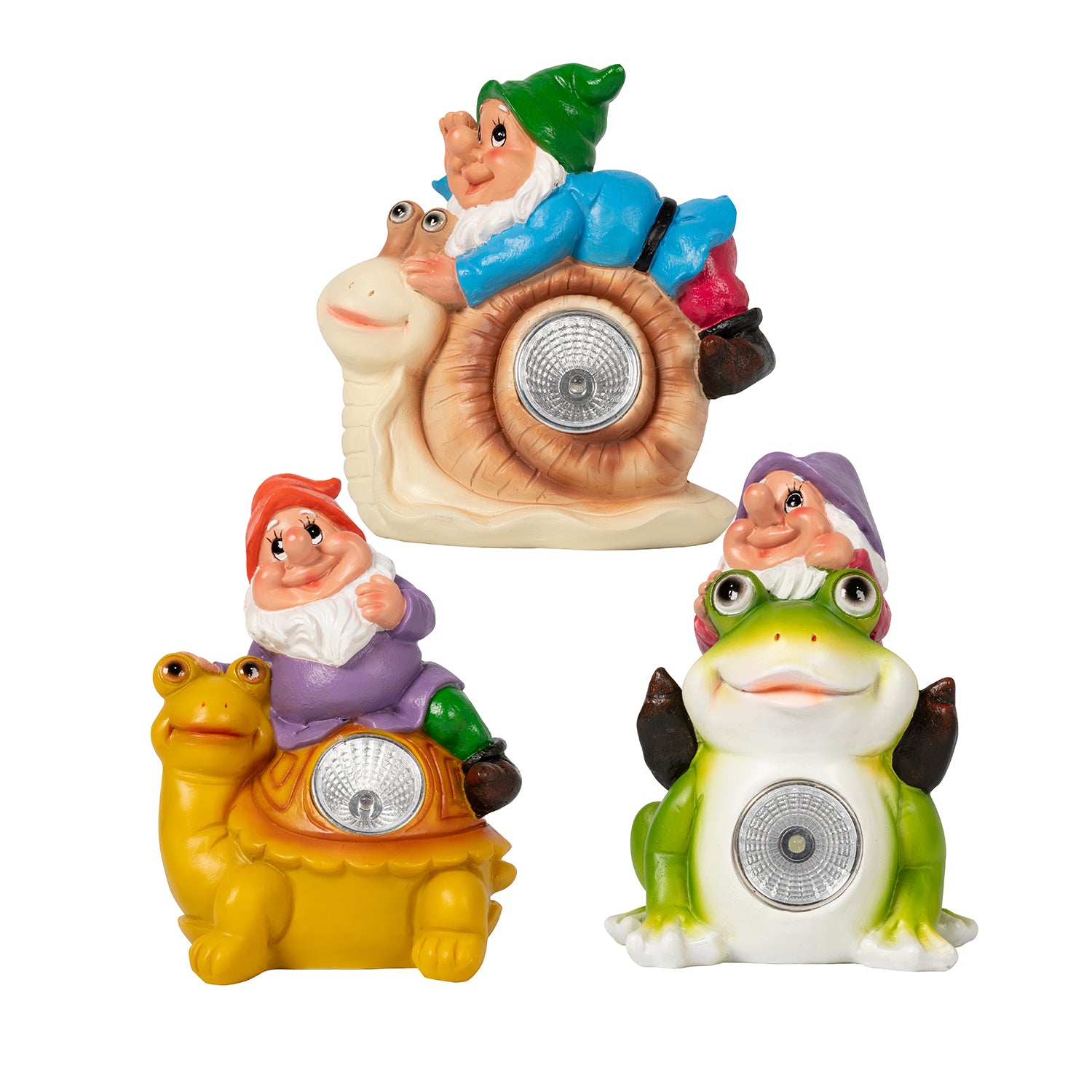 DICTROLUX - Lampada Solare Gnomo Luce Naturale da esterno h16 cm