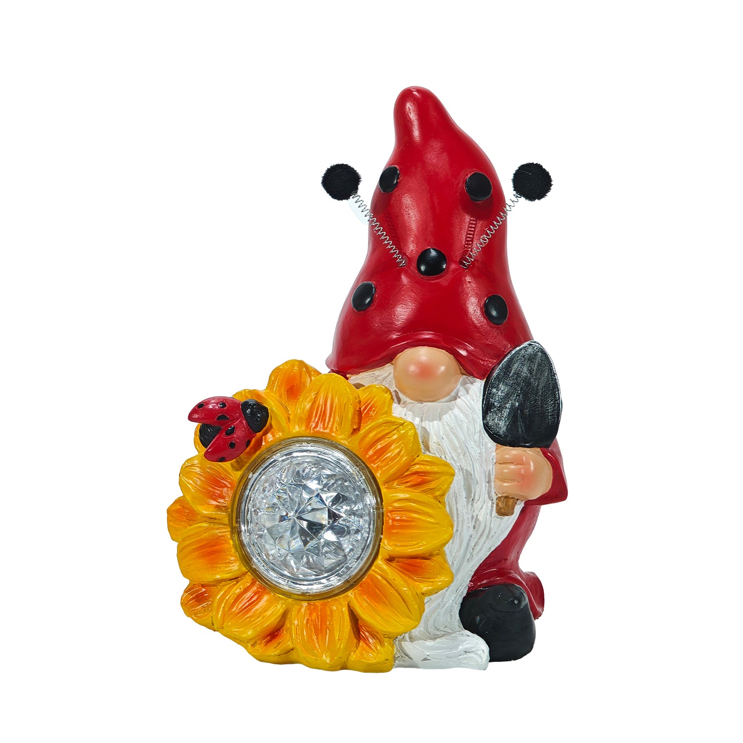 DICTROLUX - Lampada Solare Decorativa da Giardino Gnomo Luce Fredda