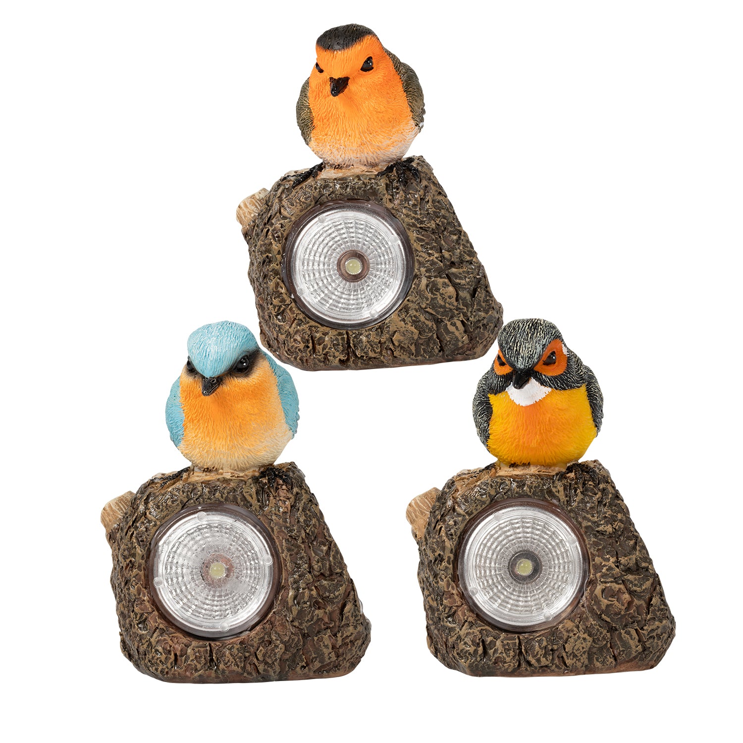 DICTROLUX - Lampada Solare Decorativa da esterno Uccellino Luce Naturale