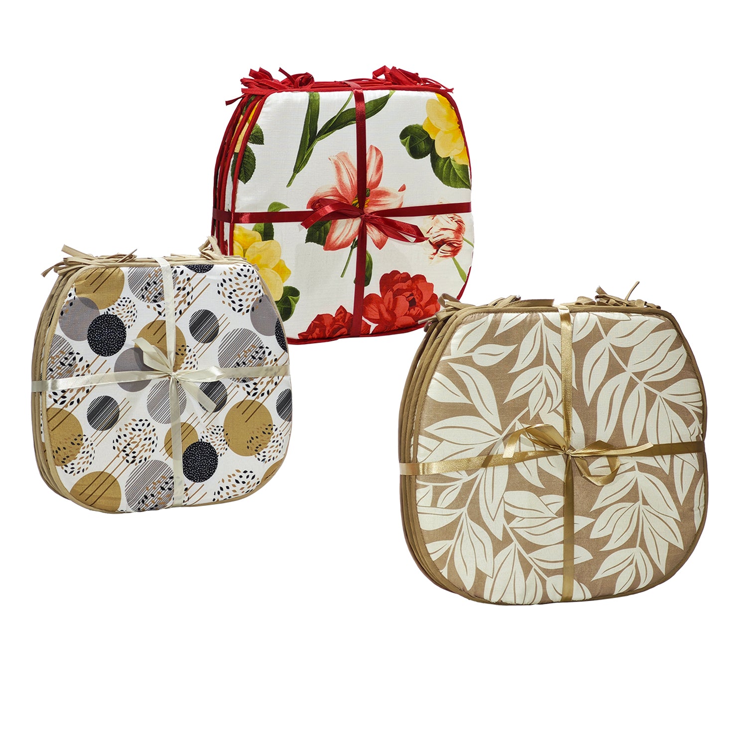 VESTIAMO CASA - Set 4 Cuscini Coprisedia Vesto con Lacci 38x38 cm