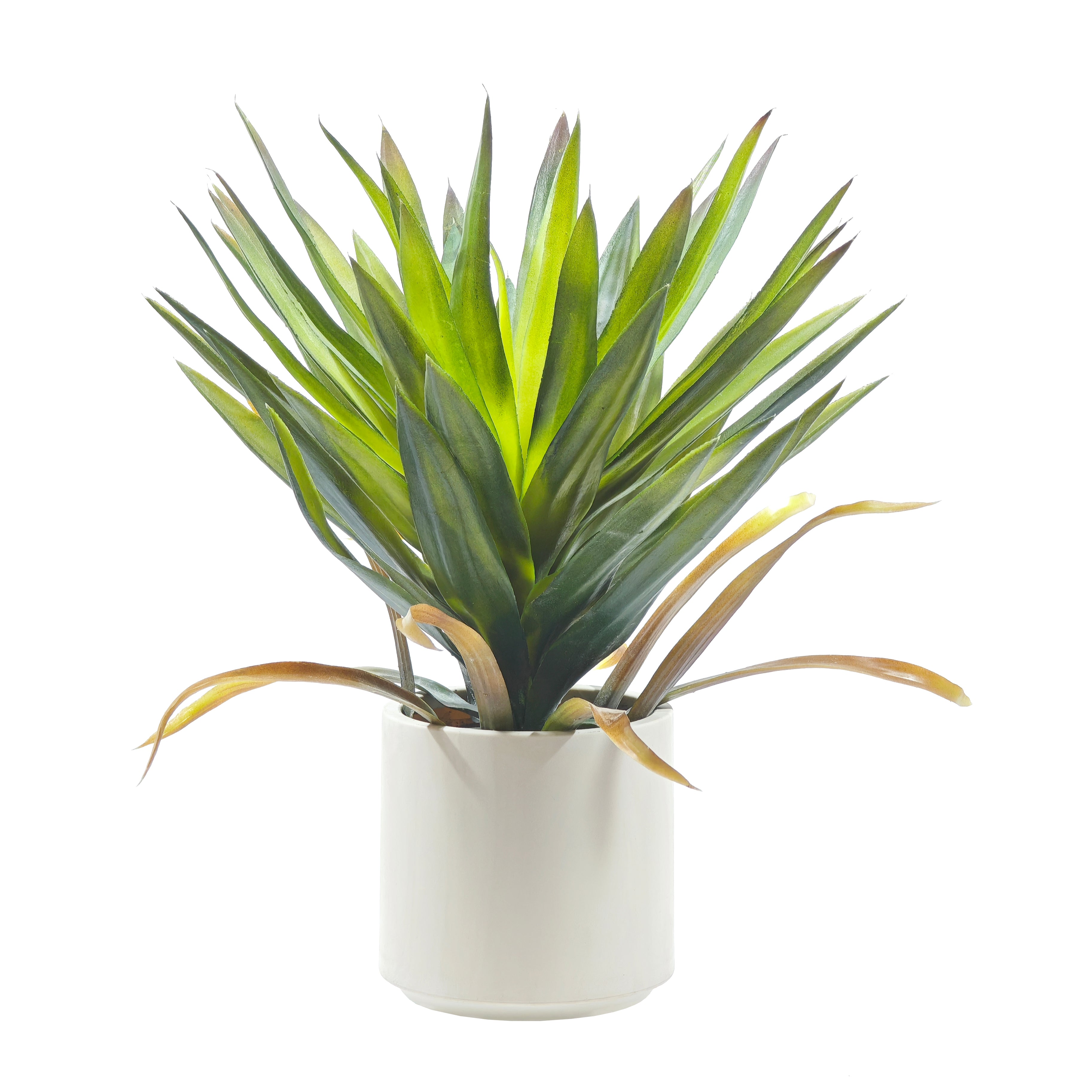 VESTIAMO CASA - Pianta artificiale Agave in vaso - h45 cm x diametro 17,5 cm